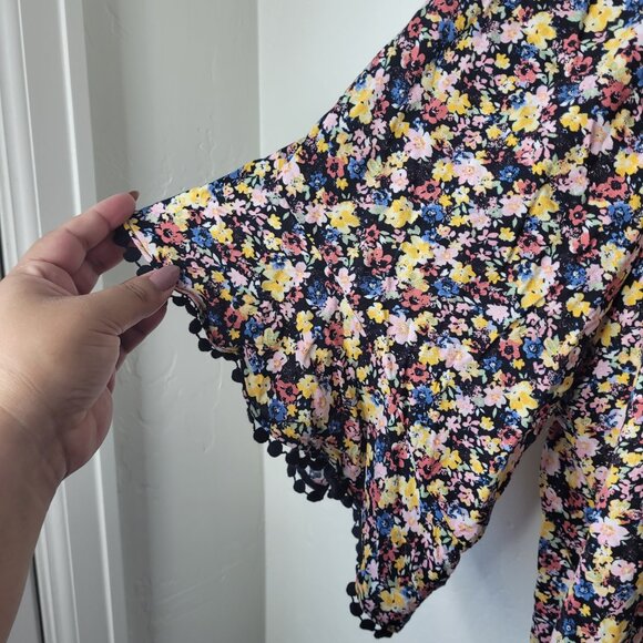 I.N. Studio Plus Size Floral Boho Blouse - Picture 5 of 6